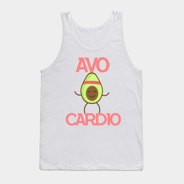 Avo-Cardio - Workout, Gym, Fitness - D3 Designs Tank Top by D3Apparels